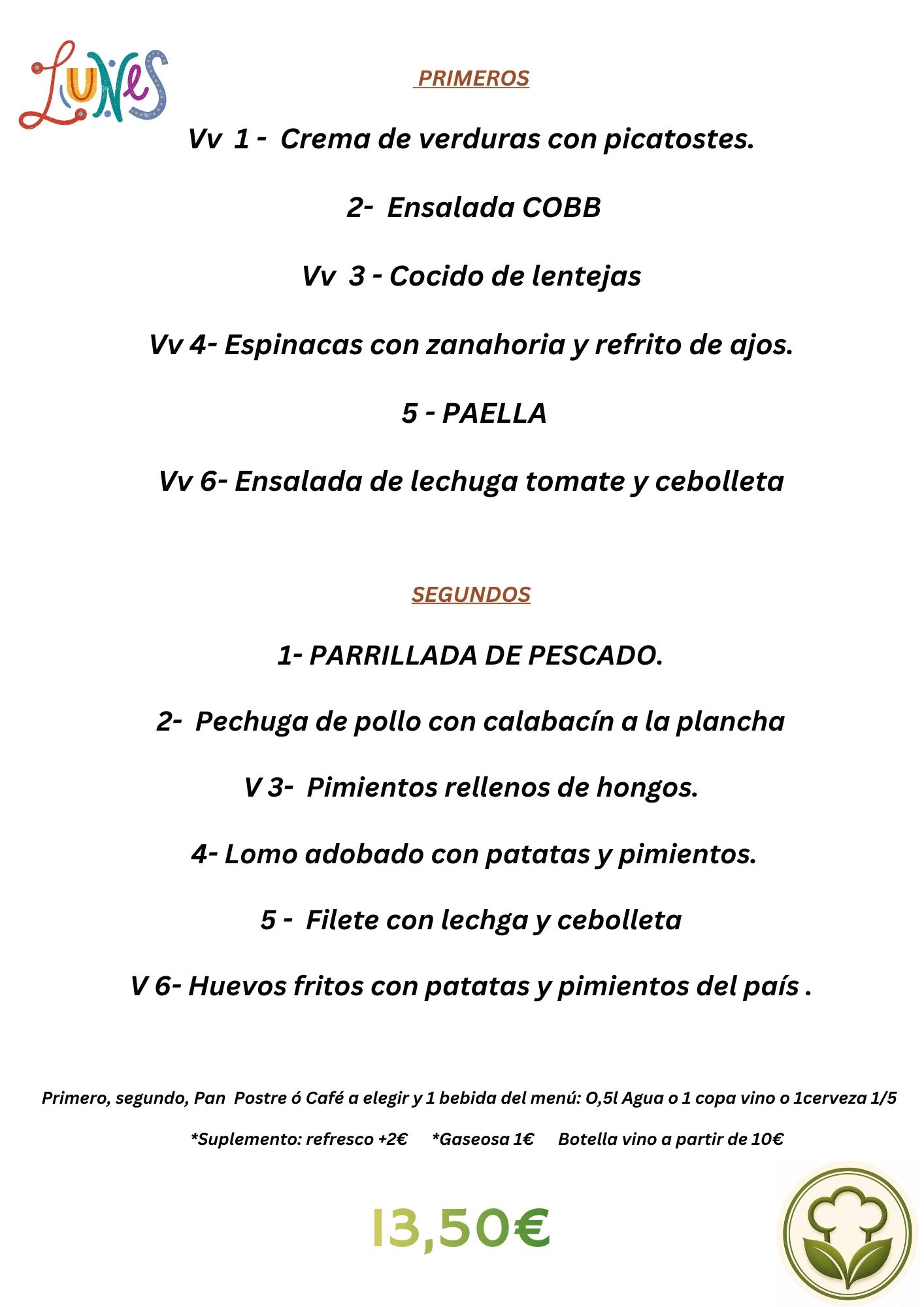 Menú del Día